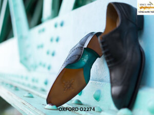 Giày tây nam Wingtips đế da Oxford O2274 003