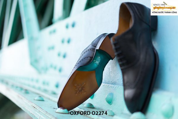 Giày tây nam Wingtips đế da Oxford O2274 003
