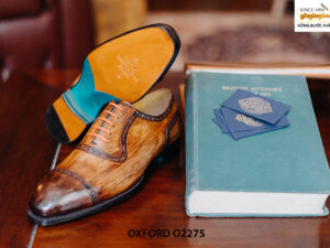 Giày Oxford captoe đánh Patina O2275 003