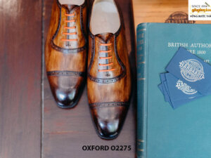 Giày Oxford captoe đánh Patina O2275 001
