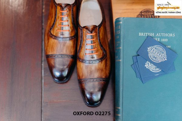Giày Oxford captoe đánh Patina O2275 001