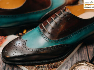 Giày tây nam Wingtips phối màu oxford O2282 006
