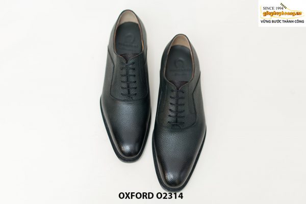 Giày tây nam da bò hột Oxford O2314 001