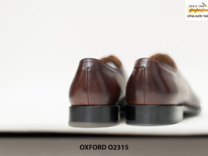Giày tây nam da trơn Patina nâu Oxford O2315 005