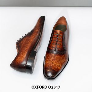 Giày tây nam không toe cap Oxford O2317 005