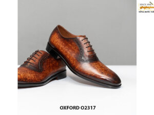 Giày tây nam không toe cap Oxford O2317 004