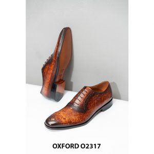 Giày tây nam không toe cap Oxford O2317 003