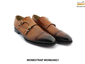 Giày da nam 2 khoá monkstrap MONKAN21 003