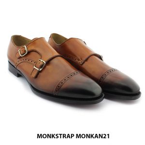 Giày da nam 2 khoá monkstrap MONKAN21 003