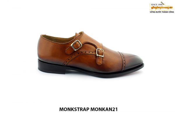 Giày da nam 2 khoá monkstrap MONKAN21 001