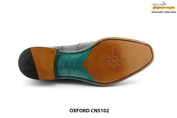 Giày da nam đục lỗ Wingtips Oxford CNS102 006