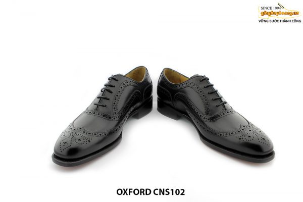 Giày da nam đục lỗ Wingtips Oxford CNS102 004