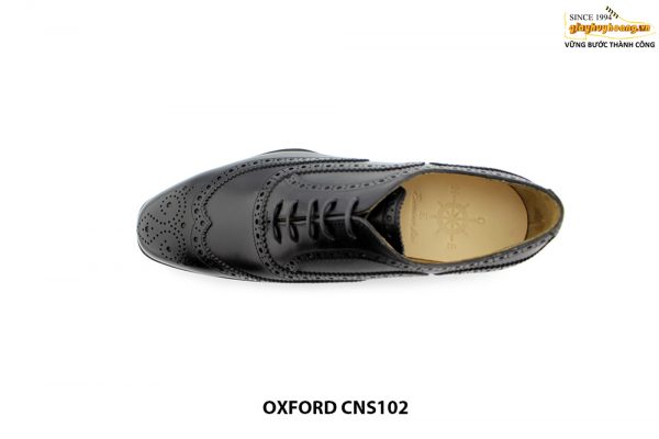 Giày da nam đục lỗ Wingtips Oxford CNS102 002