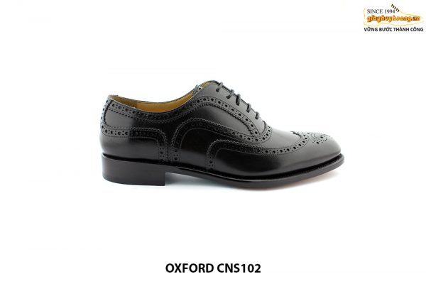 Giày da nam đục lỗ Wingtips Oxford CNS102 001