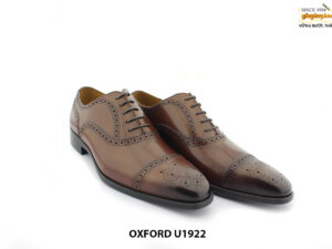 Giày tây nam hiện đại Oxford captoe brogues U1922 004