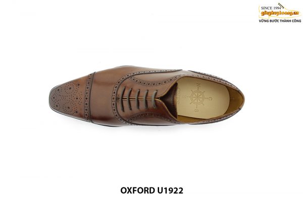 Giày tây nam hiện đại Oxford captoe brogues U1922 002