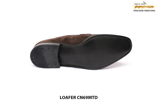 [Outlet size 41+43] Giày da lộn nam phối Loafer CN69MTD 005