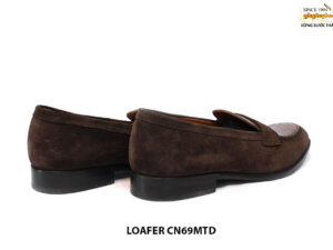 [Outlet size 41+43] Giày da lộn nam phối Loafer CN69MTD 004