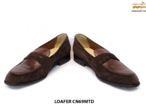 [Outlet size 41+43] Giày da lộn nam phối Loafer CN69MTD 003