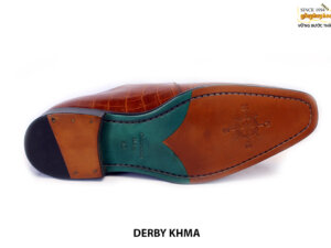 [Outlet size 40] Giày da nam vân cá sấu tăng chiều cao Derby KHMA 005