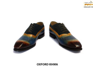 [Outlet size 46] Giày tây nam bức tranh đầy màu sắc Oxford KHMA 0012