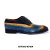 [Outlet size 46] Giày tây nam bức tranh đầy màu sắc Oxford KHMA 0010