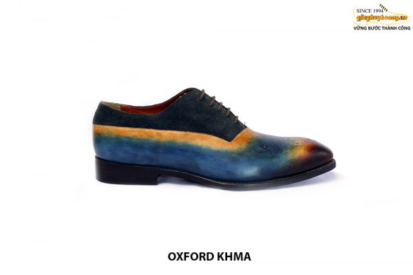 [Outlet size 46] Giày tây nam bức tranh đầy màu sắc Oxford KHMA 0010