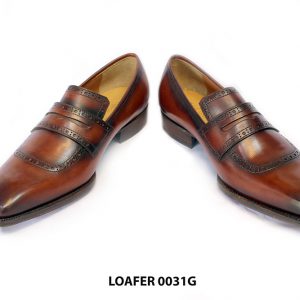 [Outlet Size 41] Giày lười nam đế da đặc biệt Loafer 0031G 004