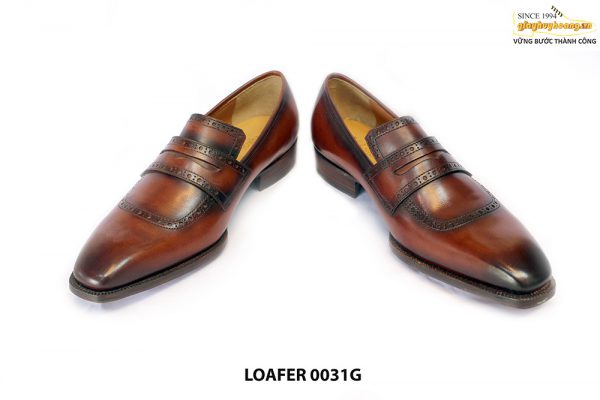 [Outlet Size 41] Giày lười nam đế da đặc biệt Loafer 0031G 004