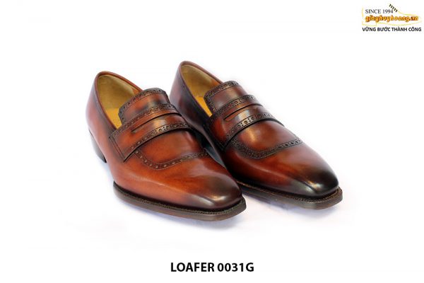 [Outlet Size 41] Giày lười nam đế da đặc biệt Loafer 0031G 001