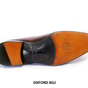 [Outlet size 43] Giày da nam màu đỏ đô Oxford BGJ 004