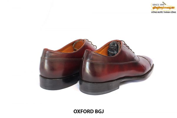 [Outlet size 43] Giày da nam màu đỏ đô Oxford BGJ 003