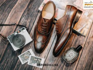 Giày tây nam làm từ thủ công bền bỉ oxford O2283 005