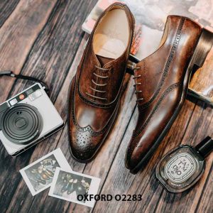 Giày tây nam làm từ thủ công bền bỉ oxford O2283 005
