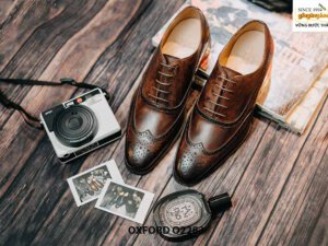 Giày tây nam làm từ thủ công bền bỉ oxford O2283 001