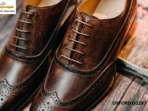 Giày tây nam làm từ thủ công bền bỉ oxford O2283 004
