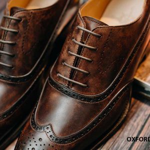 Giày tây nam làm từ thủ công bền bỉ oxford O2283 004