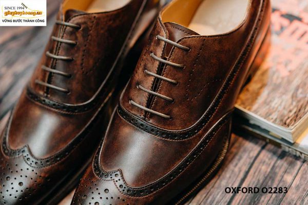 Giày tây nam làm từ thủ công bền bỉ oxford O2283 004