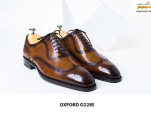 Giày da nam hoạ tiết thủ công oxford O2285 003