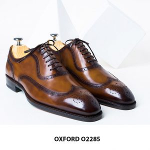 Giày da nam hoạ tiết thủ công oxford O2285 003