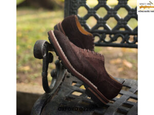 Giày oxford nam da lộn màu nâu O2286 005