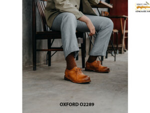 Giày da nam mũi tròn Oxford O2289 006