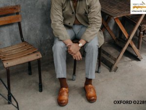 Giày da nam mũi tròn Oxford O2289 005