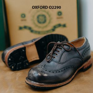 Giày da nam dáng tròn Oxford O2290 004