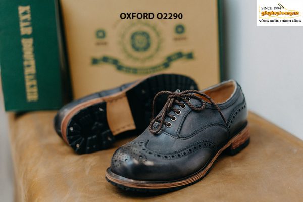 Giày da nam dáng tròn Oxford O2290 004