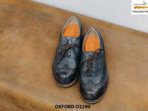 Giày da nam dáng tròn Oxford O2290 001