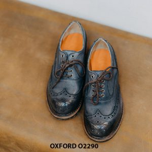Giày da nam dáng tròn Oxford O2290 001