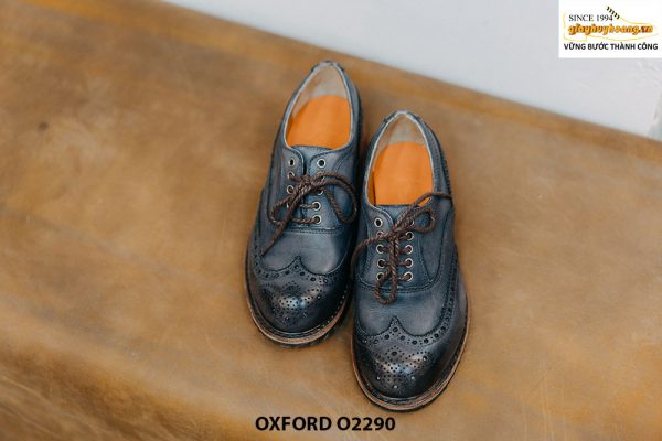 Giày da nam dáng tròn Oxford O2290 001
