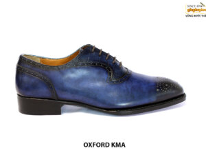 [Outlet size 40] Giày tây nam xanh dương cao cấp Oxford KHMA 001