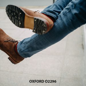 Giày tây nam da lộn Oxford Wholecut O2296 006